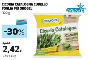 Coop CICORIA CATALOGNA CUBELLO FOGLIA PIÙ OROGEL 900 g offerta