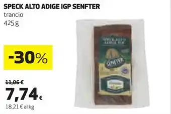 Coop SPECK ALTO ADIGE IGP SENFTER trancio 425 g offerta