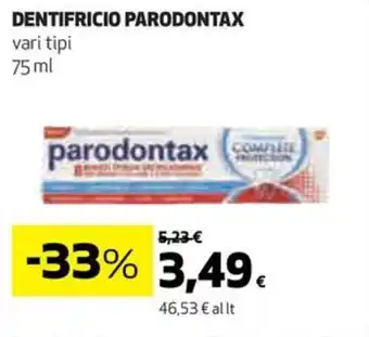 Coop DENTIFRICIO PARODONTAX vari tipi 75 ml offerta