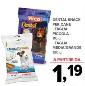 Todis DENTAL SNACK PER CANE - TAGLIA PICCOLA offerta