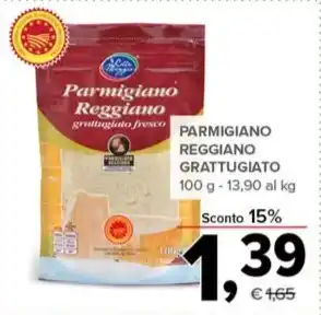 Todis PARMIGIANO REGGIANO GRATTUGIATO 100 g offerta