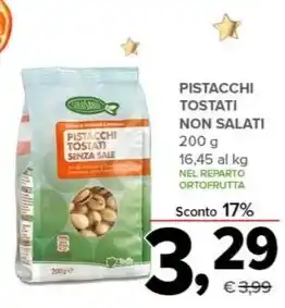 PISTACCHI TOSTATI NON SALATI 200 g