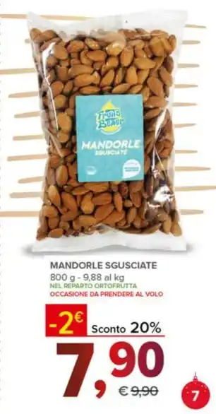 Todis MANDORLE SGUSCIATE 800 g offerta