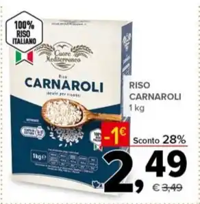 Todis RISO CARNAROLI 1 kg offerta
