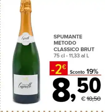 Todis SPUMANTE METODO CLASSICO BRUT 75 cl offerta
