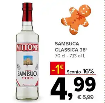 Todis SAMBUCA CLASSICA 38° 70 cl offerta