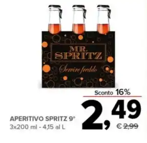 Todis APERITIVO SPRITZ 9° 3x200 ml offerta
