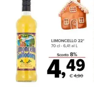 Todis LIMONCELLO 22° 70 cl offerta