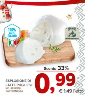 Todis ESPLOSIONE DI LATTE PUGLIESE offerta