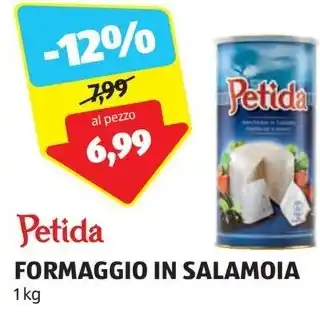 ALDI FORMAGGIO IN SALAMOIA 1kg offerta