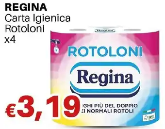 REGINA Carta Igienica Rotoloni x4