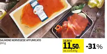 Coop SALMONE NORVEGESE AFFUMICATO 300 g offerta