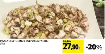 Coop INSALATA DI TOTANO E POLPO CON PATATE al kg offerta