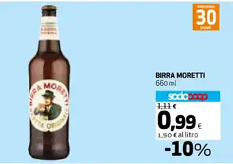 Coop BIRRA MORETTI 660 ml offerta