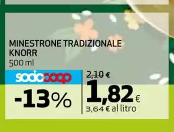 Coop MINESTRONE TRADIZIONALE KNORR 500 ml offerta