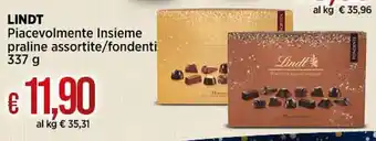 Ipercoop LINDT Piacevolmente Insieme praline assortite/fondenti 337 g offerta