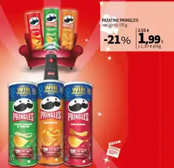 Coop PATATINE PRINGLES vari gusti, 175 g offerta