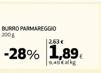 Coop BURRO PARMAREGGIO 200 g offerta