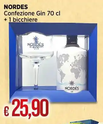 Ipercoop NORDES Confezione Gin 70 cl + 1 bicchiere offerta
