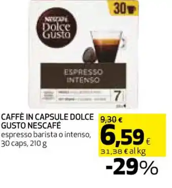 Coop CAFFE IN CAPSULE DOLCE GUSTO NESCAFÉ 210 g offerta