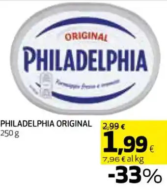 Coop PHILADELPHIA ORIGINAL 250 g offerta
