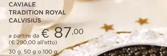 Esselunga CAVIALE TRADITION ROYAL CALVISIUS offerta