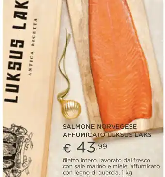 Esselunga SALMONE NORVEGESE AFFUMICATO LUKSUS LAKS offerta