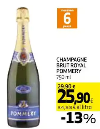 CHAMPAGNE BRUT ROYAL POMMERY 750 ml