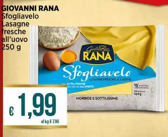 GIOVANNI RANA Sfogliavelo Lasagne fresche all'uovo 250 g