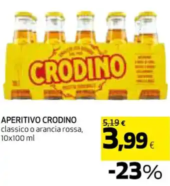 Coop APERITIVO CRODINO classico o arancia rossa, 10x100 ml offerta