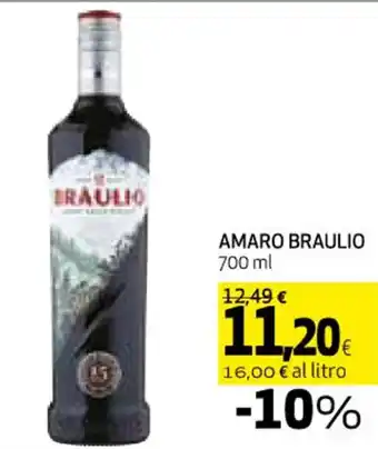 Coop AMARO BRAULIO 700 ml offerta
