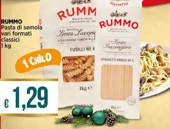 RUMMO Pasta di semola vari formati classici 1 kg