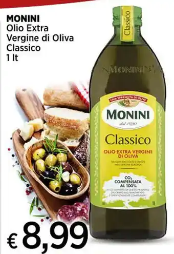 Ipercoop MONINI Olio Extra Vergine di Oliva Classico 1 lt offerta