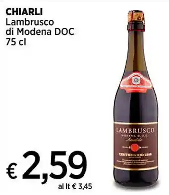 CHIARLI Lambrusco di Modena DOC 75 cl