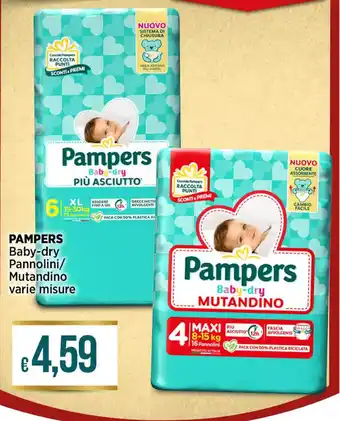 Ipercoop PAMPERS Baby-dry Pannolini/ Mutandino offerta