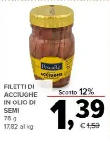 Todis FILETTI DI ACCIUGHE IN OLIO DI SEMI offerta