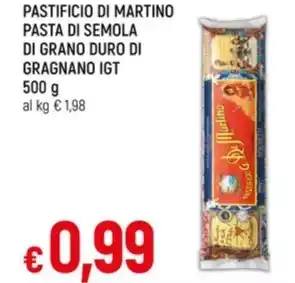 PASTIFICIO DI MARTINO PASTA DI SEMOLA DI GRANO DURO DI GRAGNANO IGT