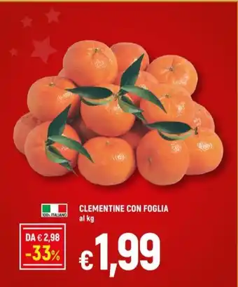 Famila CLEMENTINE CON FOGLIA offerta