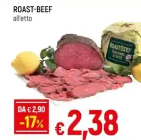 Famila ROAST-BEEF all'etto offerta