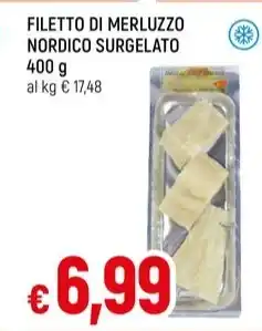 Famila FILETTO DI MERLUZZO NORDICO SURGELATO 400 g offerta