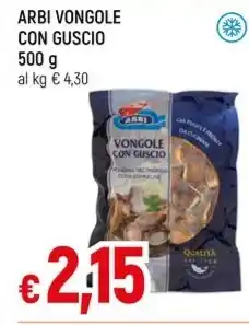 Famila ARBI VONGOLE CON GUSCIO offerta