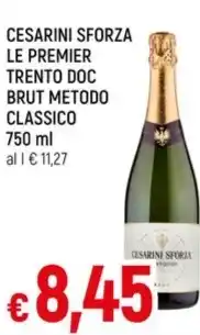 CESARINI SFORZA LE PREMIER TRENTO DOC BRUT METODO CLASSICO 750 ml