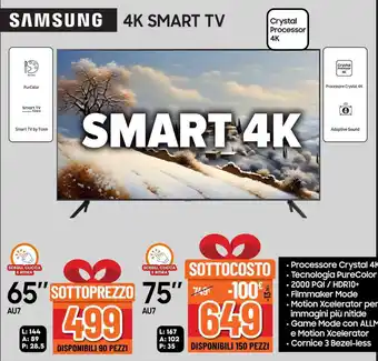 Expert SAMSUNG 4K SMART TV 65'' offerta