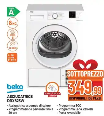 Expert ASCIUGATRICE DRX823W offerta