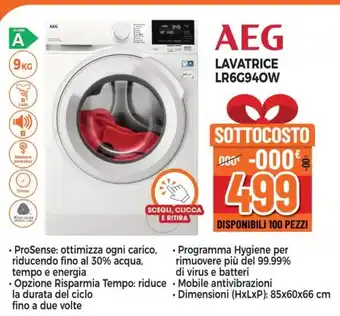 Expert AEG LAVATRICE LR6G940W offerta