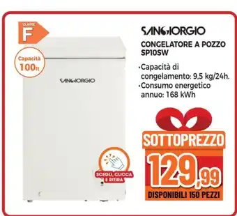 SANGIORGIO CONGELATORE A POZZO SP10SW