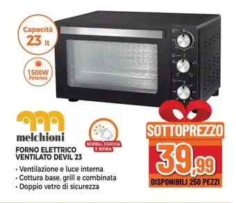 Expert FORNO ELETTRICO VENTILATO DEVIL 23 offerta