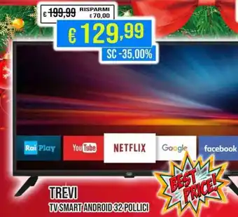 TREVI TV SMART ANDROID 32 POLLICI