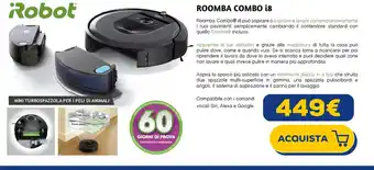 Euronics ROOMBA COMBO i8 offerta