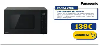 Euronics PANASONIC FORNO MICROONDE NN-K36NBMEPG offerta